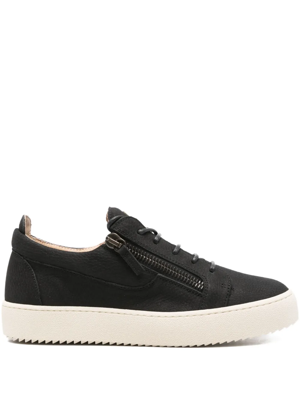 

Кроссовки на шнуровке с молнией Giuseppe Zanotti, черный