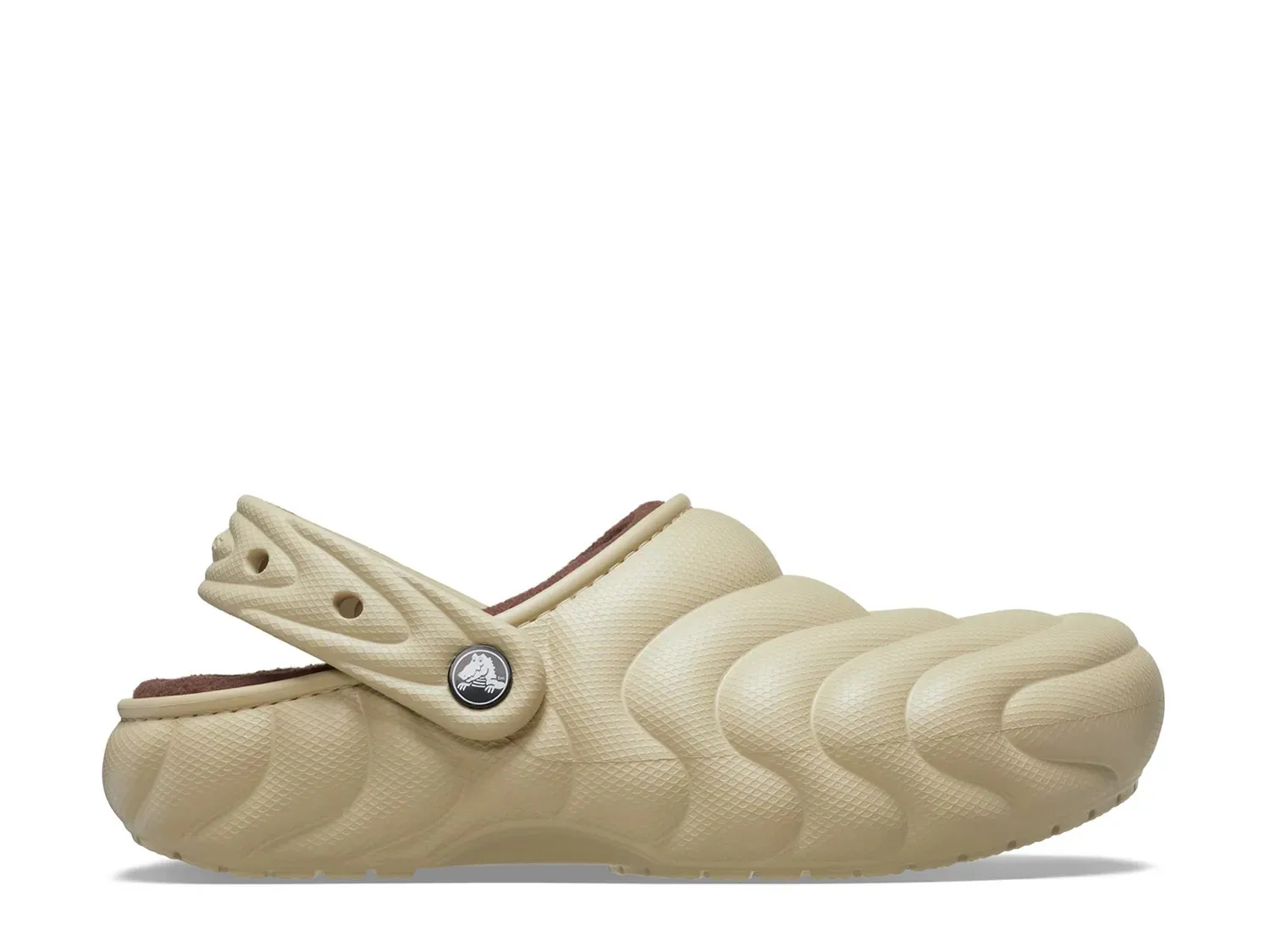Сабо Crocs Classic Lined Overpuff, бежевый — фото 2
