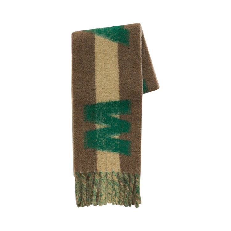

Шарф Marni Virgin Wool Lobster Scarf, цвет Brown/Beige