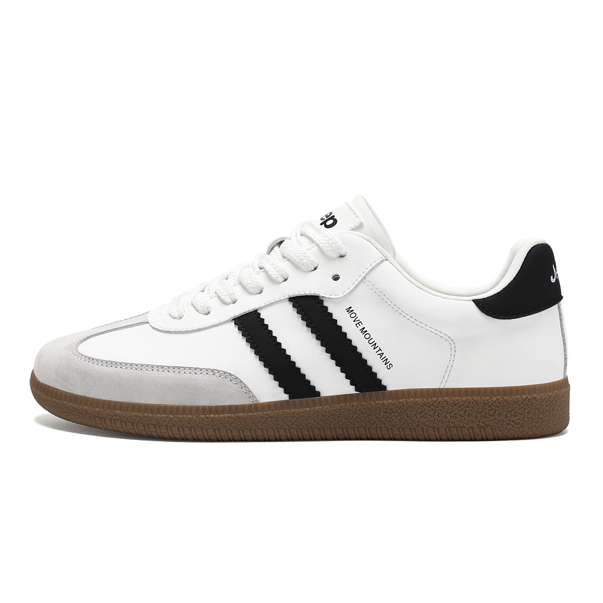 

Мужские низкие скейтбордические кроссовки для увеличения роста, устойчивые к истиранию, легкие и дышащие Jeep, белый