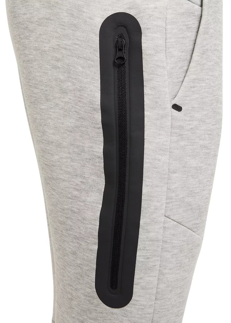 Джоггеры из технического флиса для мальчиков Nike, цвет Dk Grey Heather/Black — фото 4