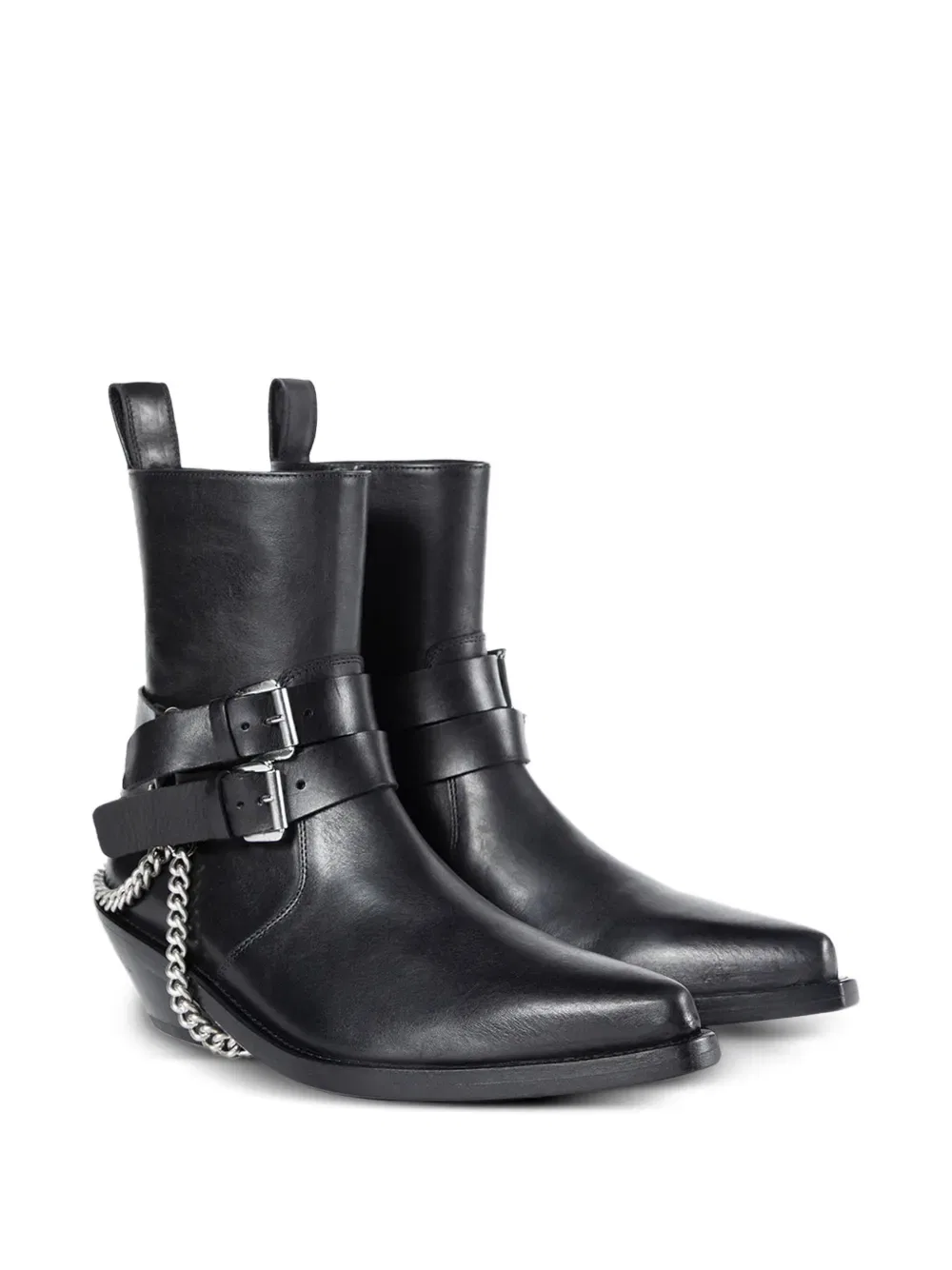 Ботинки Кирилла Сантьяго с пряжками и цепочками Ann Demeulemeester, черный — фото 2
