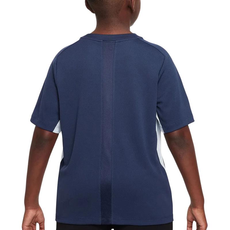 Футболка для детей с круглым вырезом Moderate Nike, midnight marine синий/sky синий — фото 4