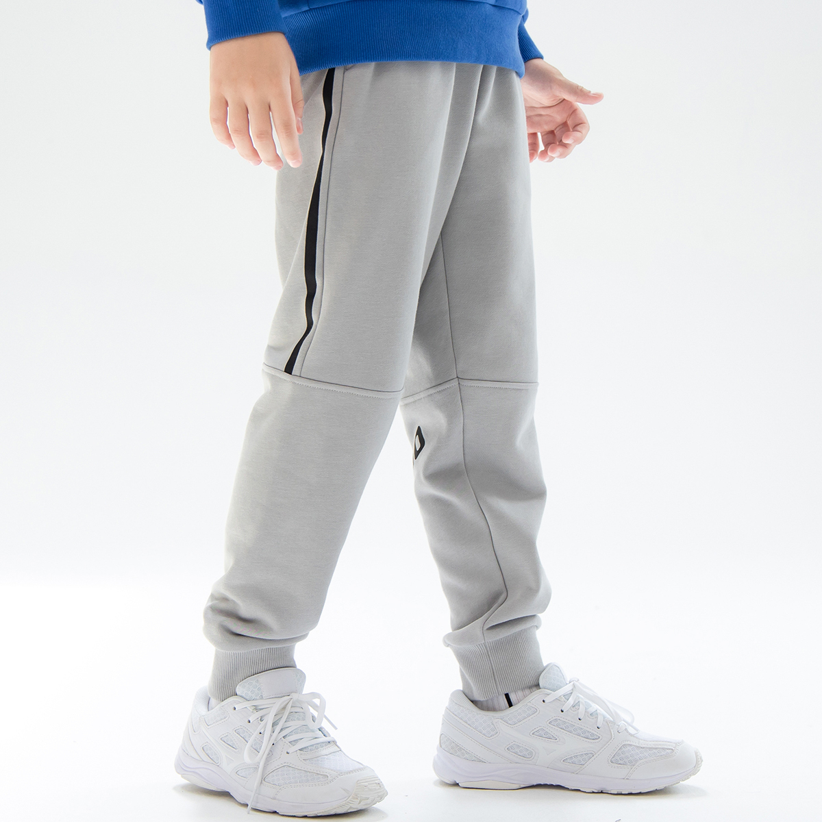 Вязаные спортивные штаны для детей Mizuno, королевский синий — фото 4