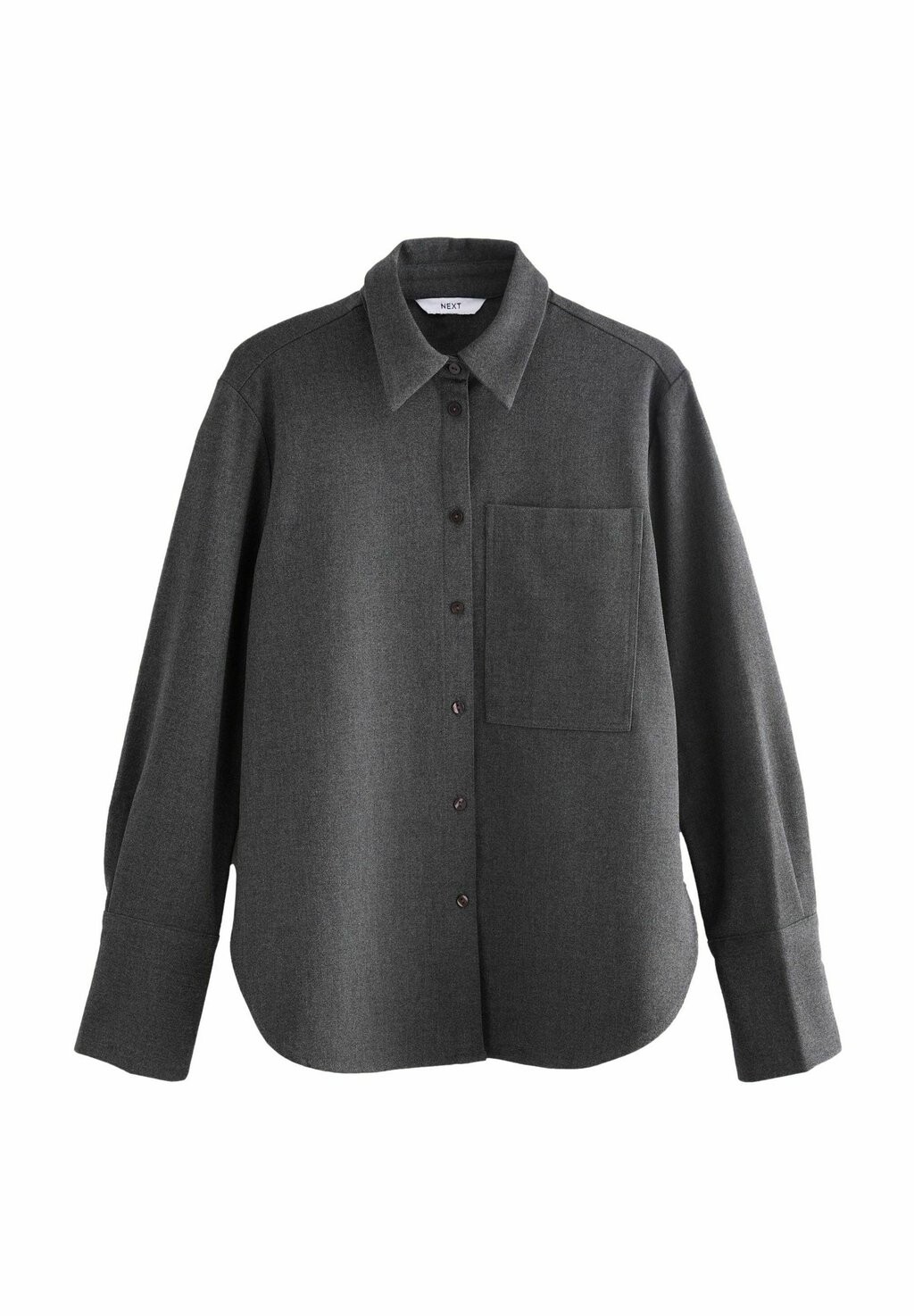 

Блузка на пуговицах LONG SLEEVE REGULAR FIT Next, серый