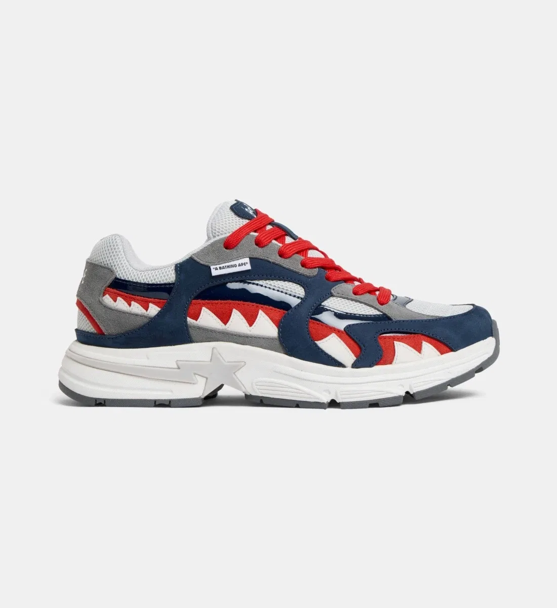 Низкие кроссовки Shark STA Франция A BATHING APE , синий