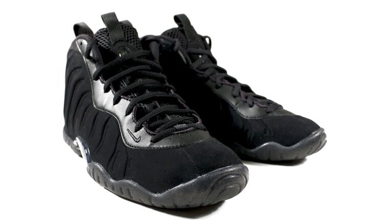Кроссовки Nike Little Posite One GS 'Triple Black', черный — фото 2