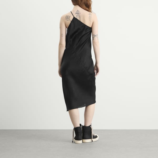 Платье-комбинация на одно плечо Rick Owens, черный — фото 3