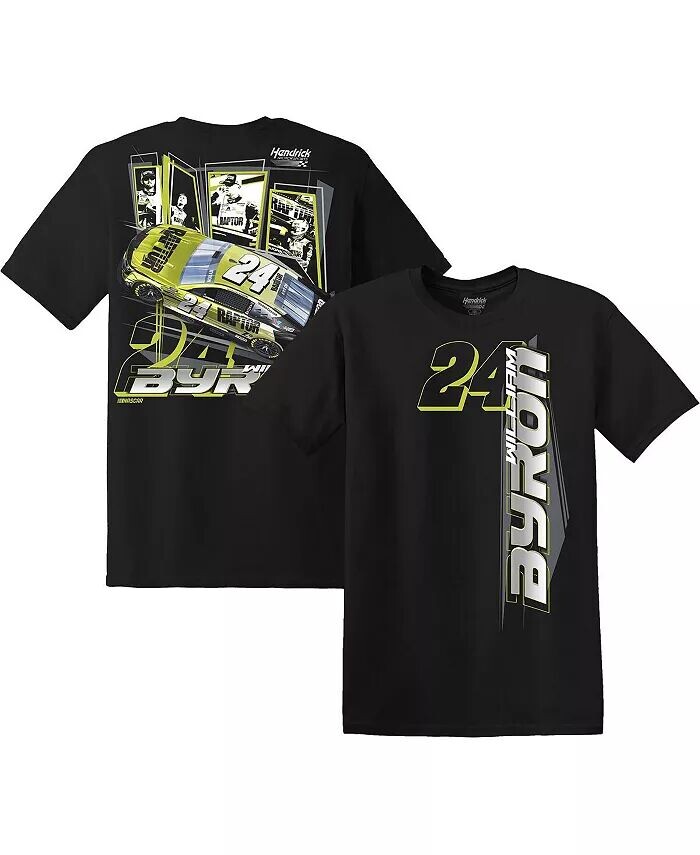 

Мужская черная футболка William Byron Car Hendrick Motorsports Team Collection