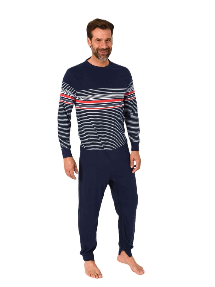 

Комбинезон с длинными рукавами и молнией на спине и штанинах, темно-синий NORMANN