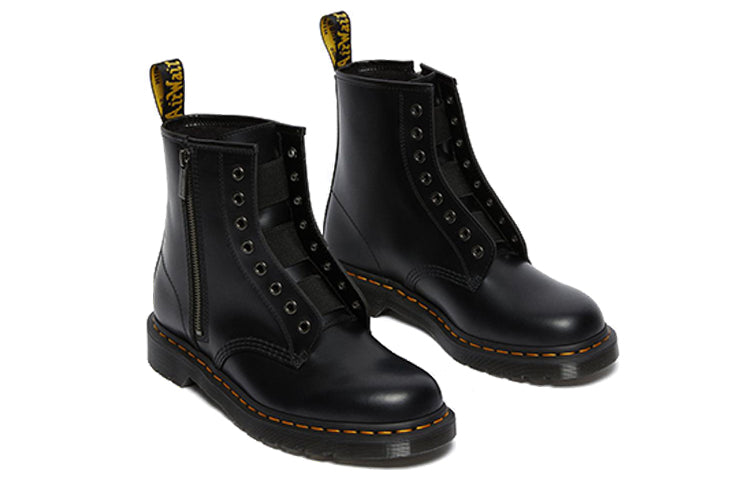 Мужские ботинки Dr.Martens 1460 из гладкой кожи на молнии, черный — фото 2