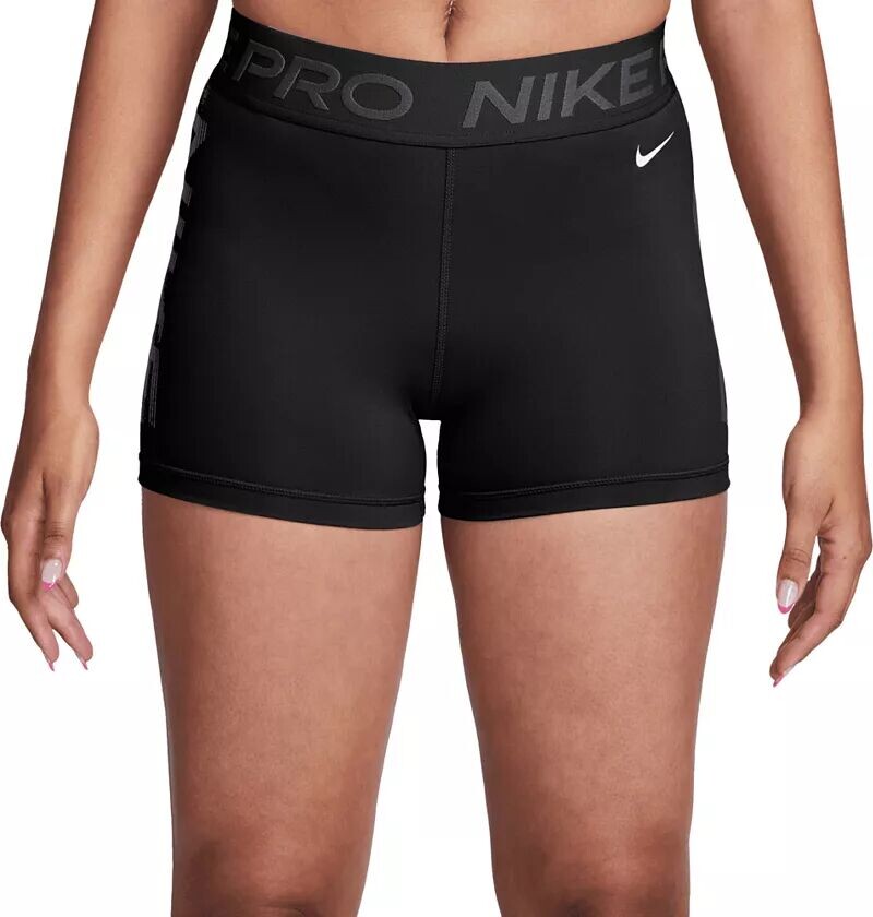 

Женские шорты Nike Pro Dri-FIT со средней посадкой (3 дюйма), черный
