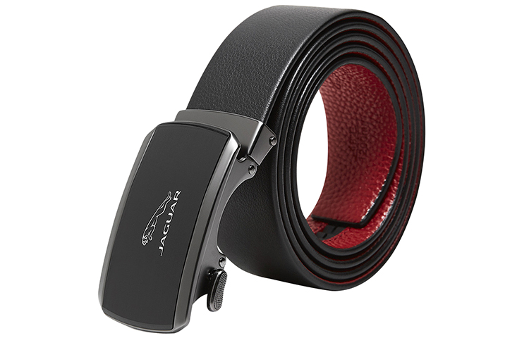 

JAGUAR Кожаный мужской ремень черный, Black