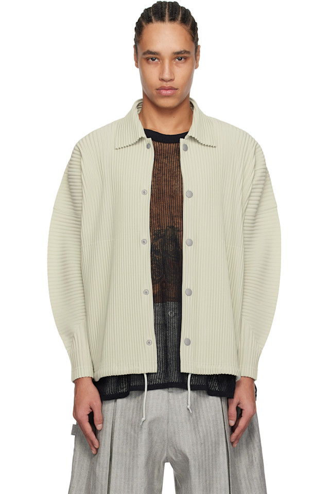 

Ежемесячная цветная куртка March Homme Plissé Issey Miyake, серый