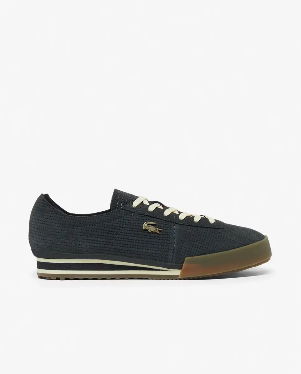 Lacoste Мужские кожаные кроссовки Aura серого цвета