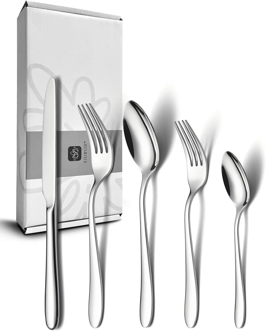 

Набор столовых приборов из 40 предметов на 8 персон EIUBUIE, Silver
