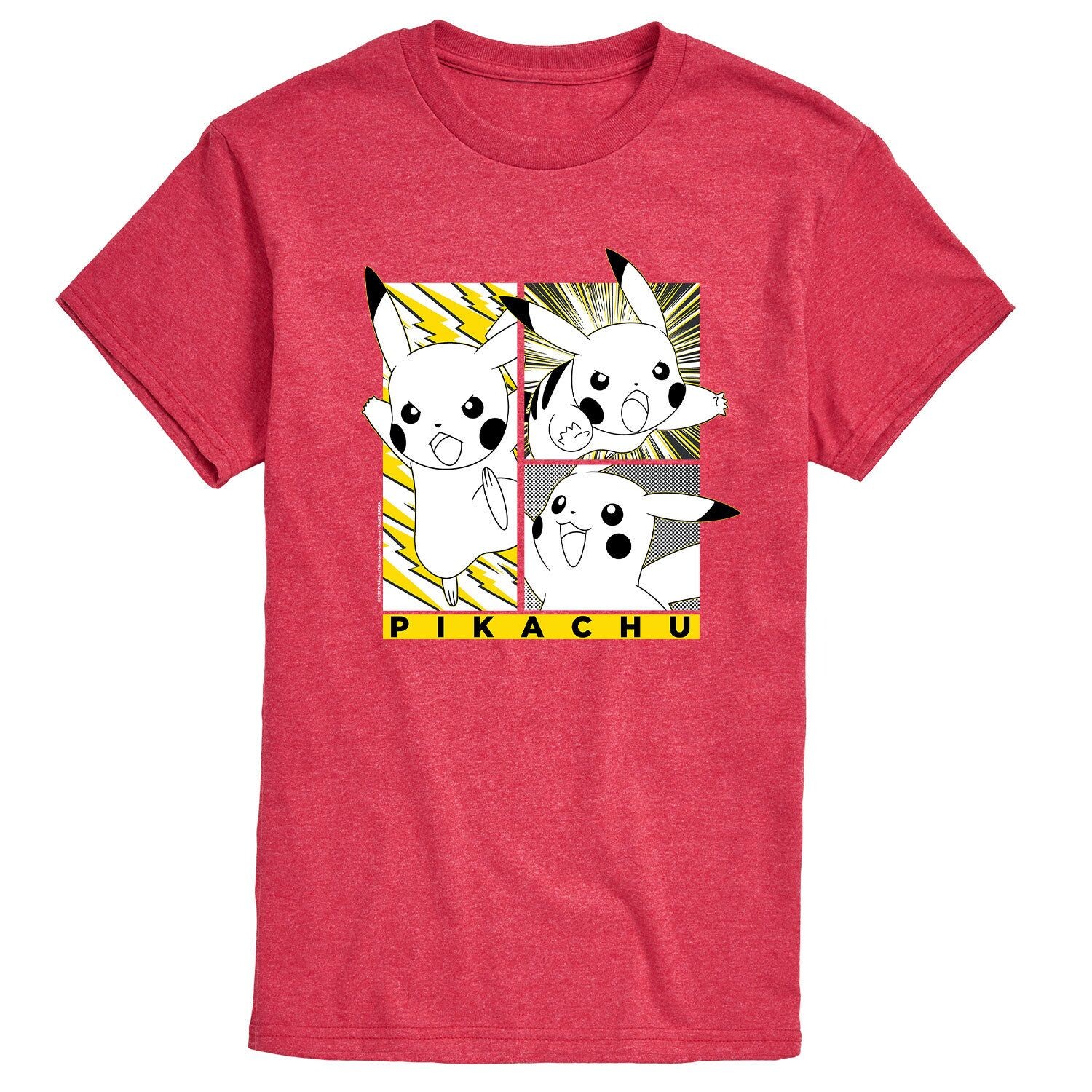

Мужская футболка с вставками Pokemon Pika Licensed Character