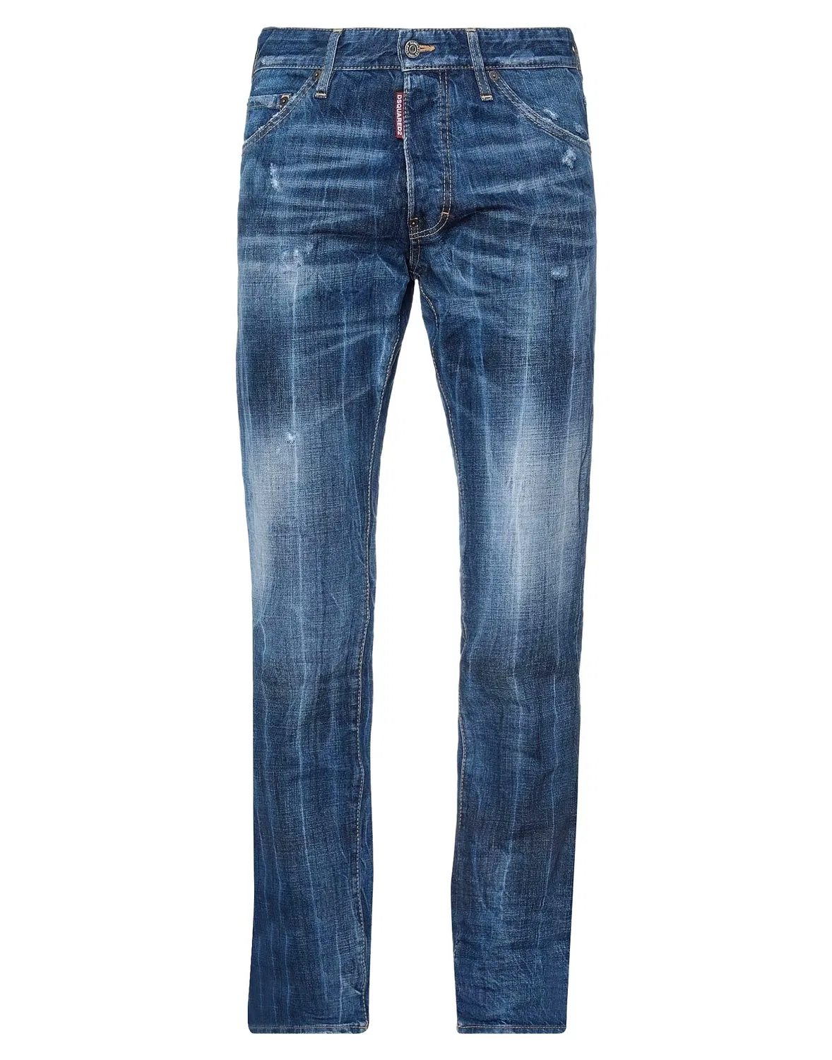 Джинсы прямого кроя DSQUARED2 синие