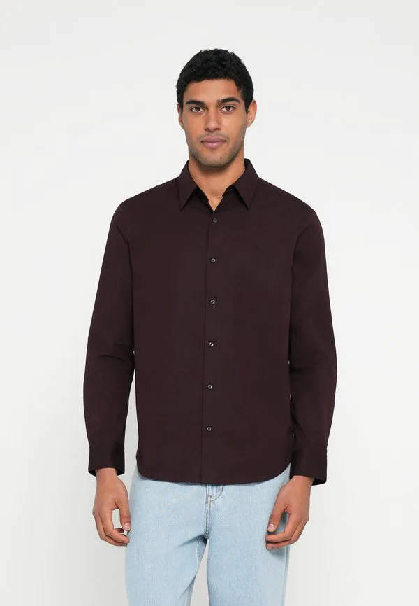 Классическая рубашка из цельного куска ткани Calvin Klein, Mocha Brown