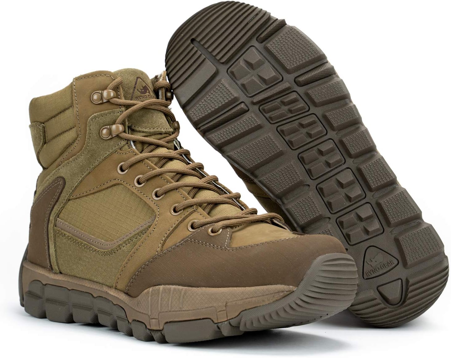 

Ботинки RYNO GEAR Trek Coolmax тактические с боковой молнией, Coyote