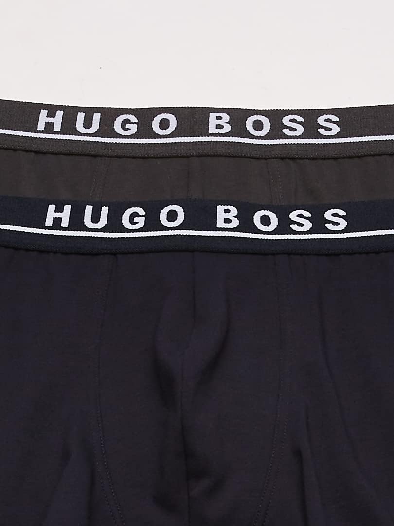 Мужские боксеры-трусы BOSS из эластичного хлопка, 3 шт., True Blue/Sky Captain/Forged Iron — фото 4