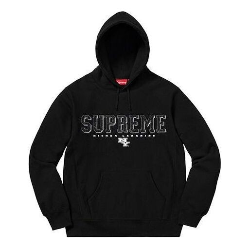 

Толстовка gems hooded sweatshirt 'black white' Supreme, черный
