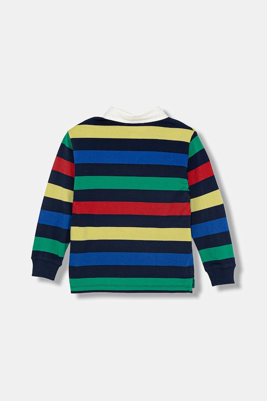 Детское хлопковое поло United Colors Of Benetton, мультиколор — фото 2
