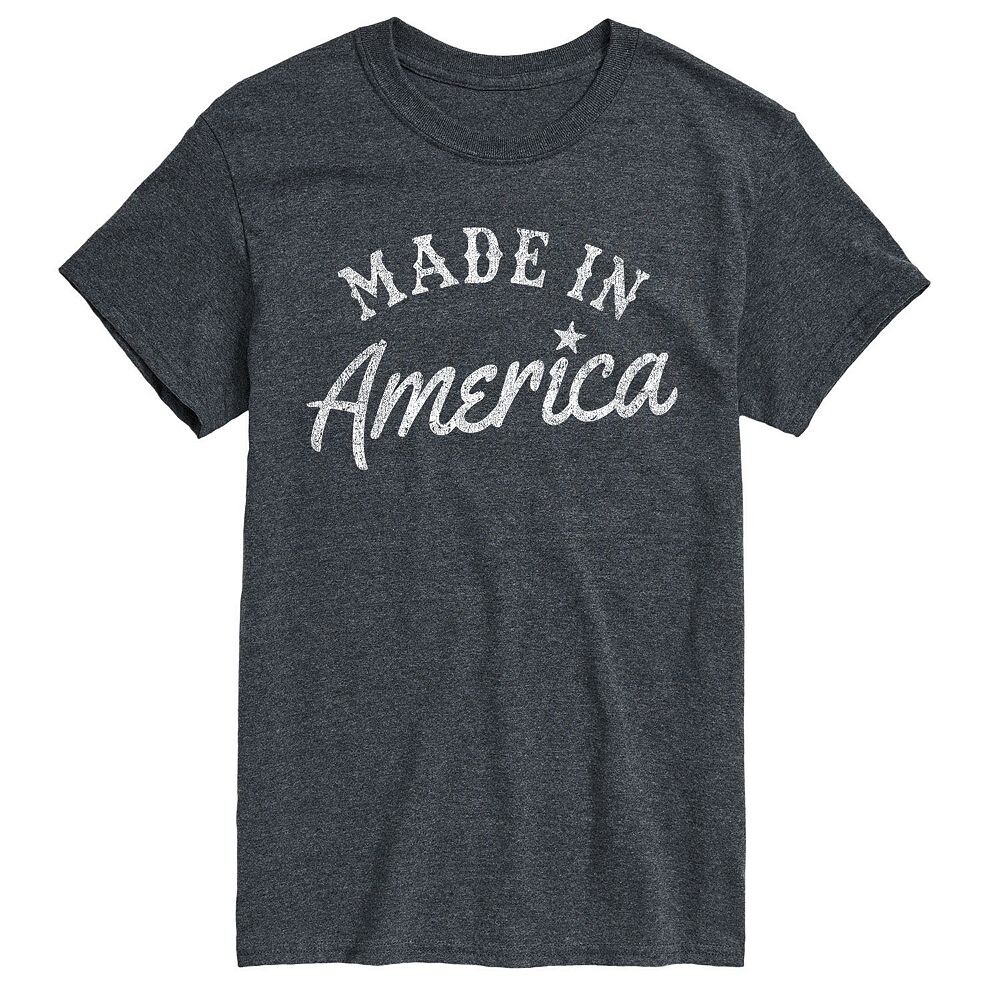 

Футболка Big & Tall Made In America Licensed Character, серый