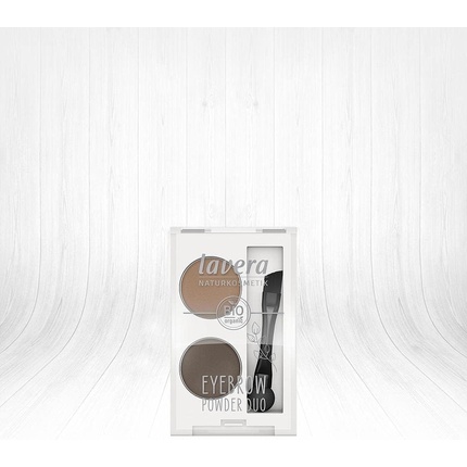 

Пудра для бровей Lavera Eyebrow Powder Duo Натуральная косметика без талька Веганская с минеральными цветными пигментами и органическим маслом жожоба