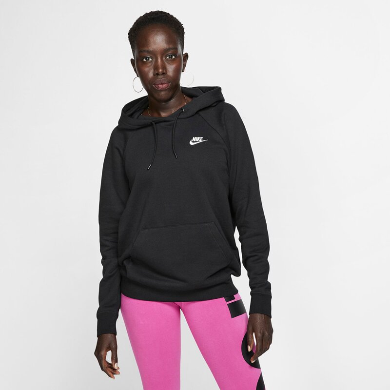 Hooded sweatshirt w nsw essntl flc po hoodie Nike, черный — фото 3