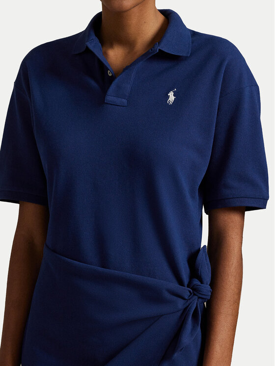 Платье на каждый день прямого покроя 211A88516001 Polo Ralph Lauren, синий — фото 4