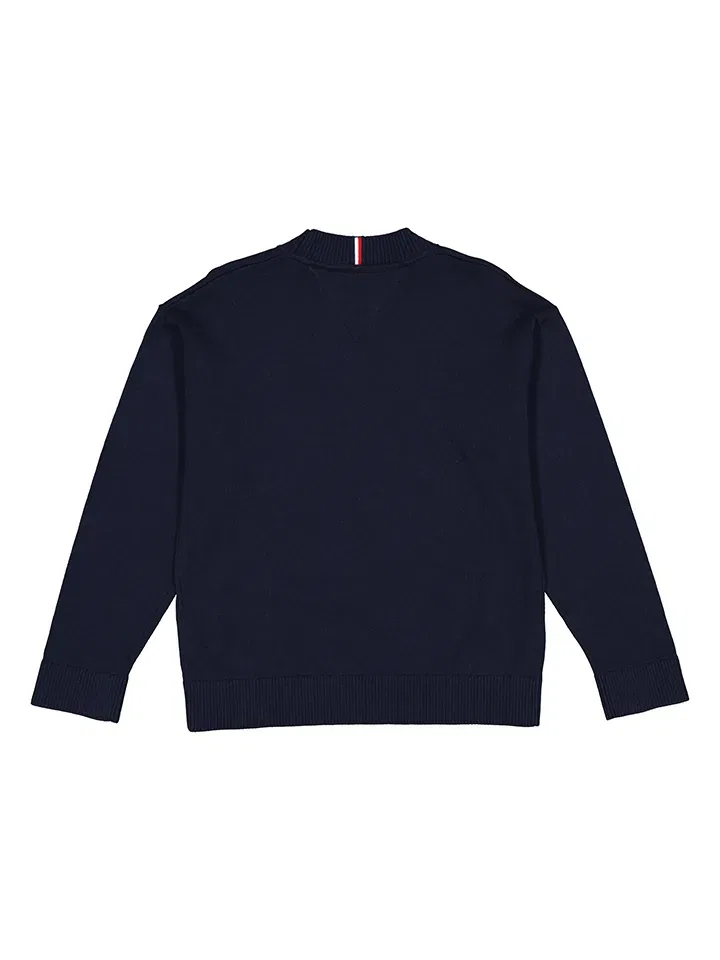 Свитер из хлопка Tommy Hilfiger, темно-синий — фото 2