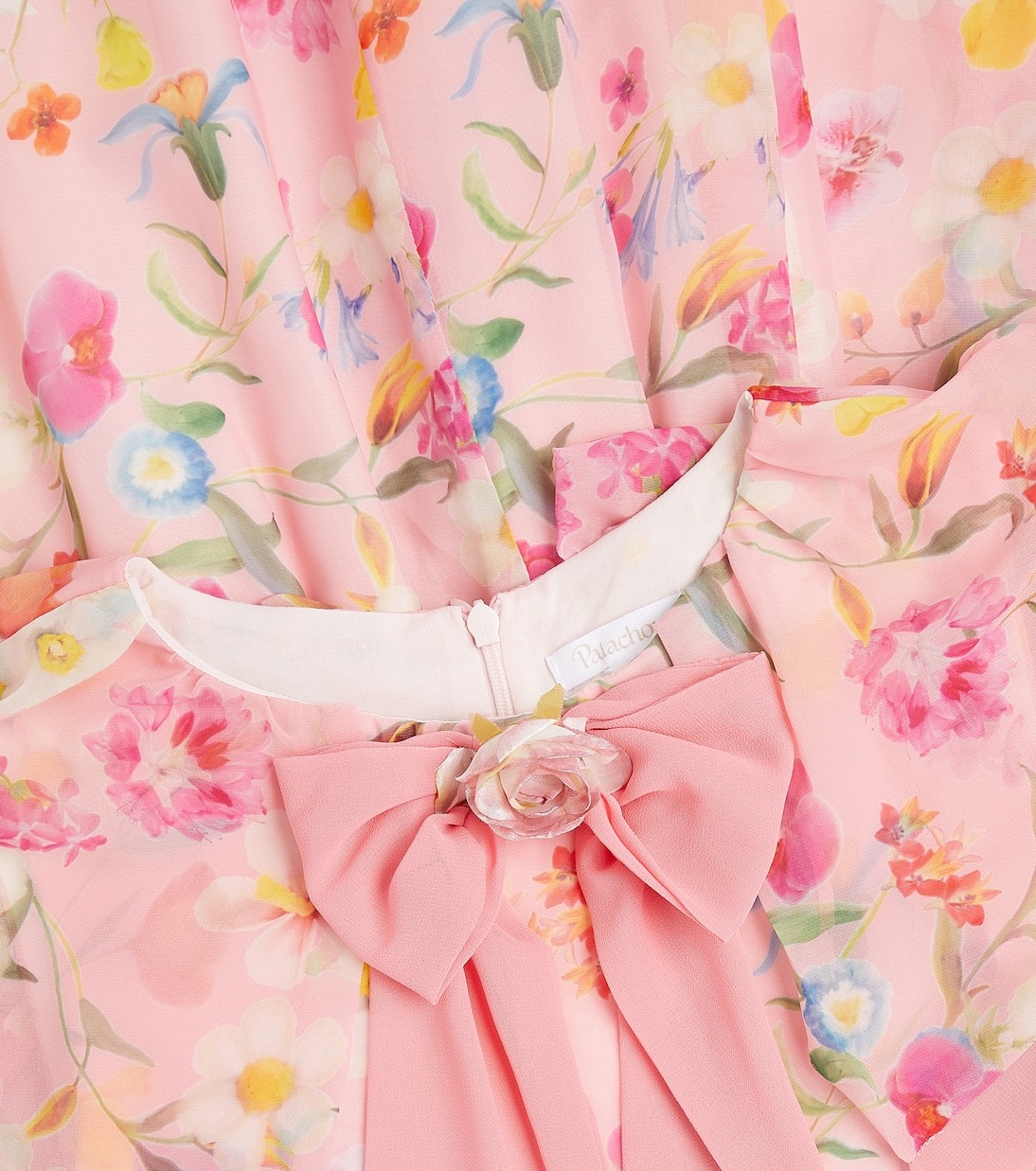 Платье с накидкой и цветочным принтом Patachou, Pink Floral — фото 3