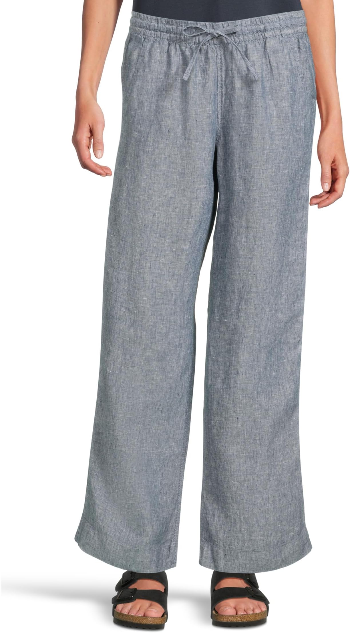 

Брюки L.L.Bean Premium Linen Breezy Striped Pull-On Pants, цвет Bright Mariner