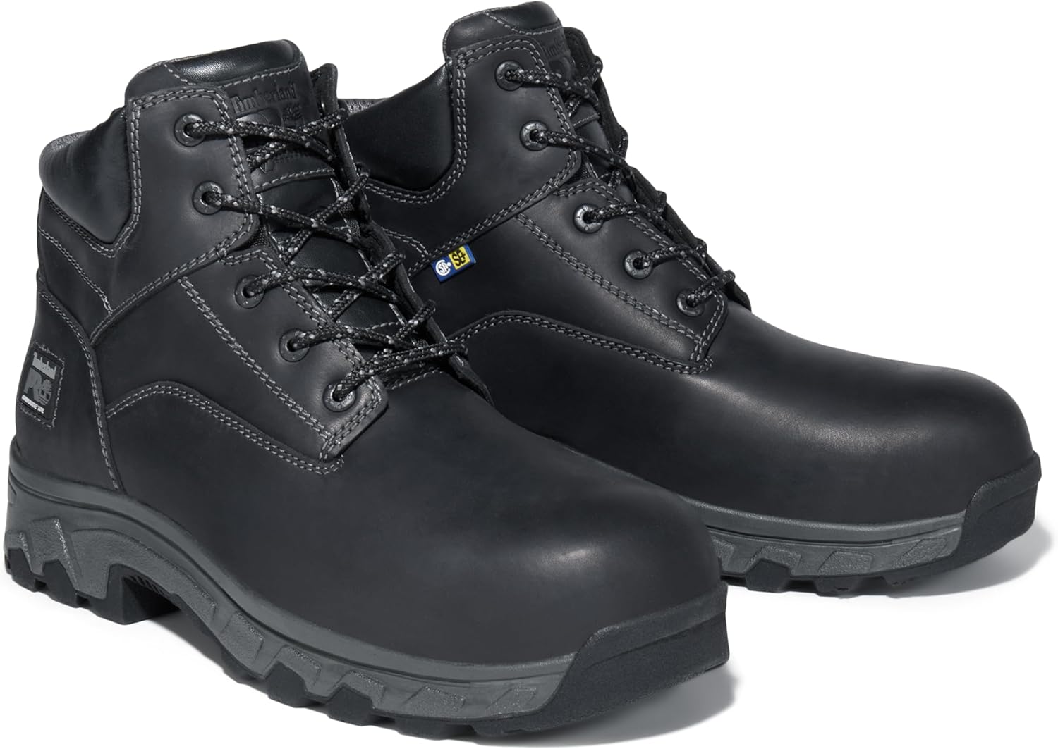 Timberland PRO мужские рабочие ботинки Workstead 6 дюймов с композитным защитным мыском, антистатической подошвой для промышленных работ, Black — фото 2