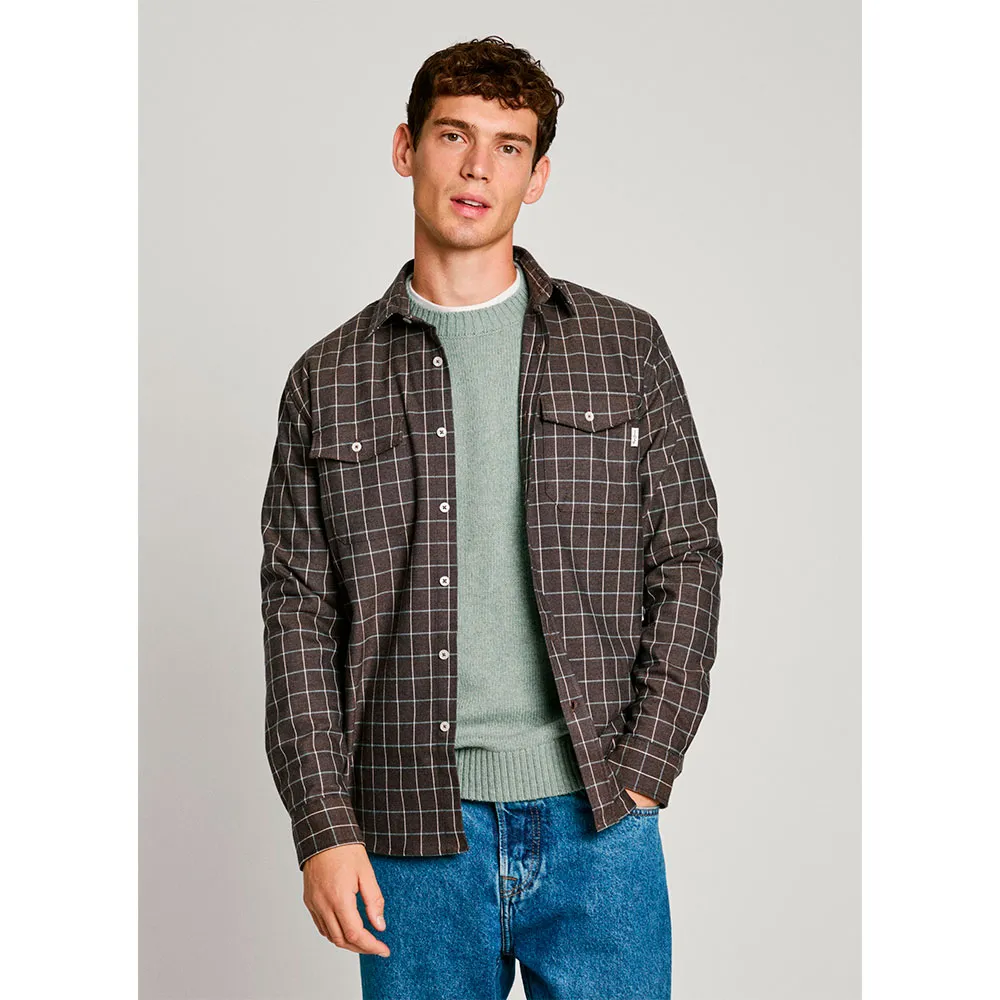 

Рубашка Pepe Jeans Messon, коричневый