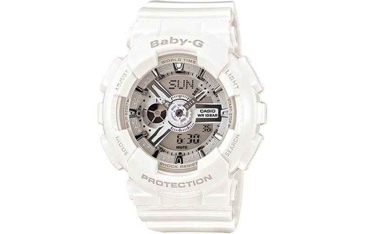 

Женские часы BABY-G белые BA-110-7A3 CASIO