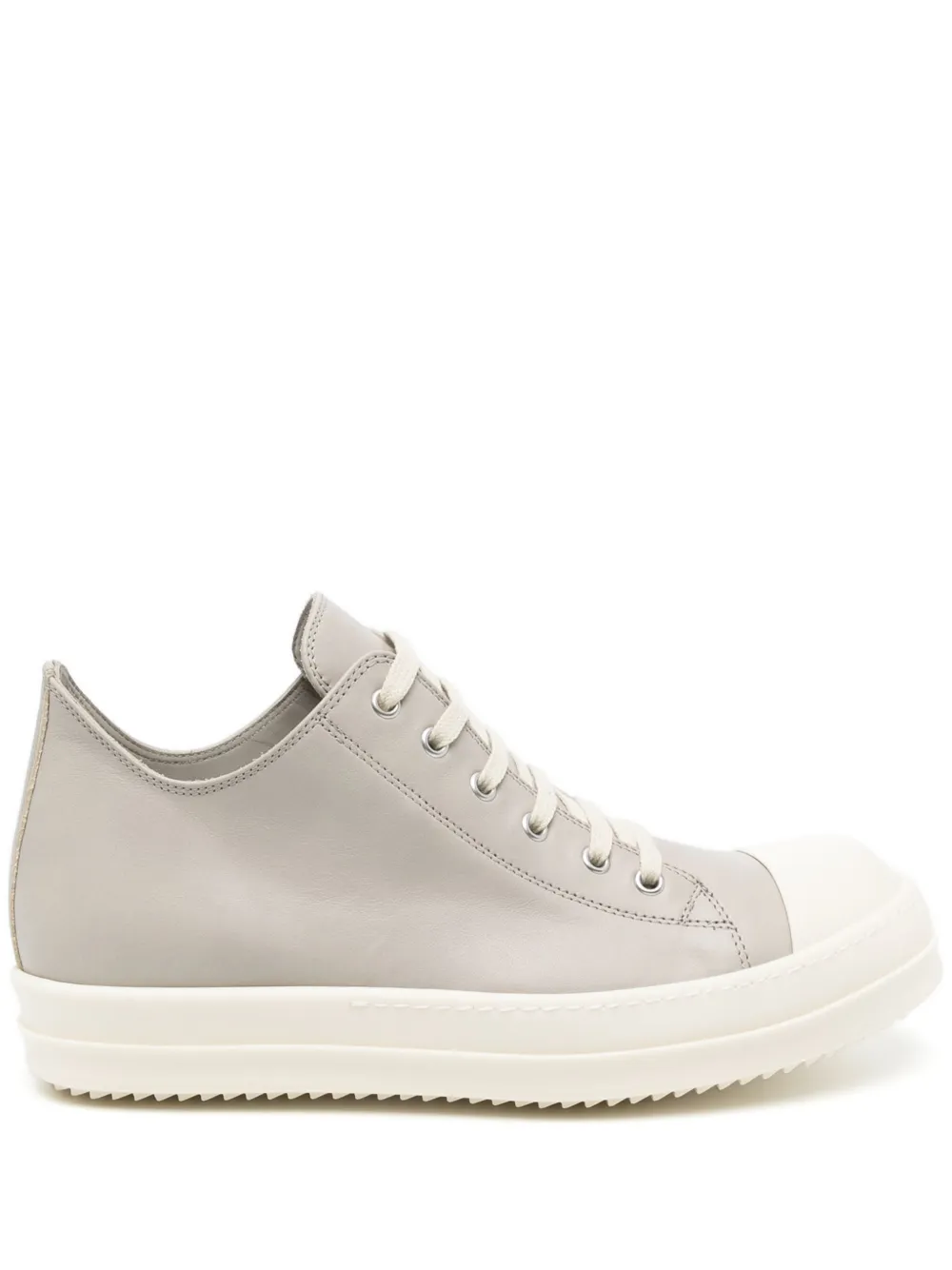 Кожаные кеды Rick Owens, серый