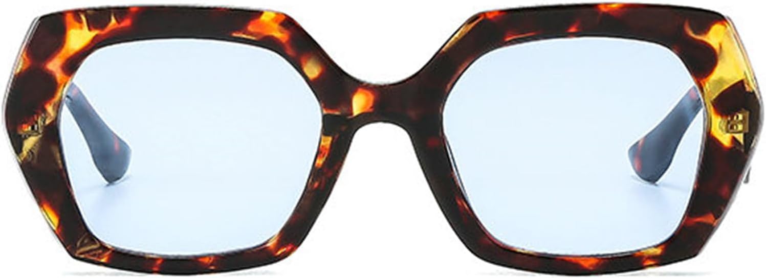 

Модные квадратные солнцезащитные очки Helena для женщин и мужчин в стиле ретро, ​​винтаж, шестиугольная форма, квадратные, увеличенного размера, с заклепками, в стиле панк, защита от ультрафиолета UV400, C4