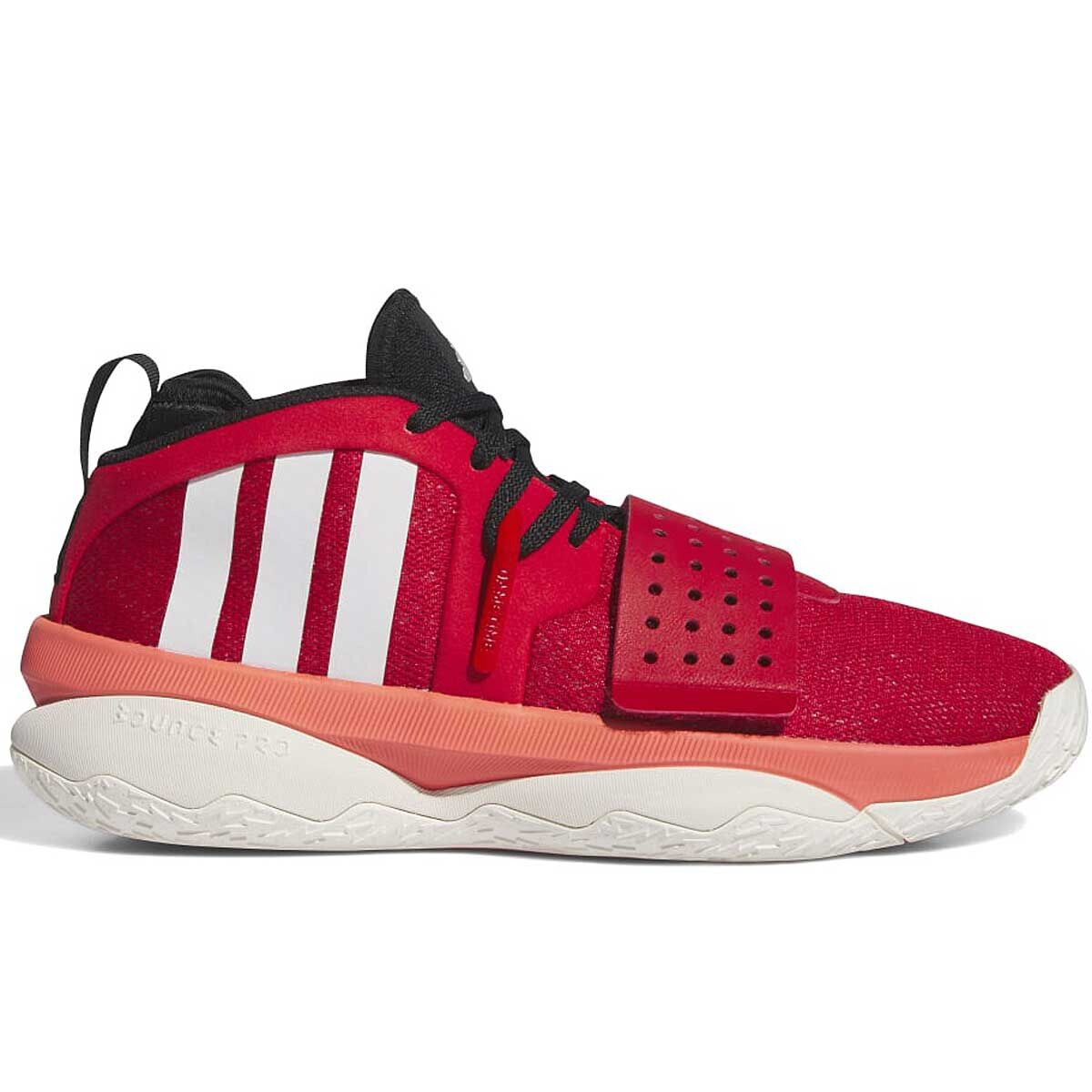 

Кроссовки Adidas Dame 8, красный/белый