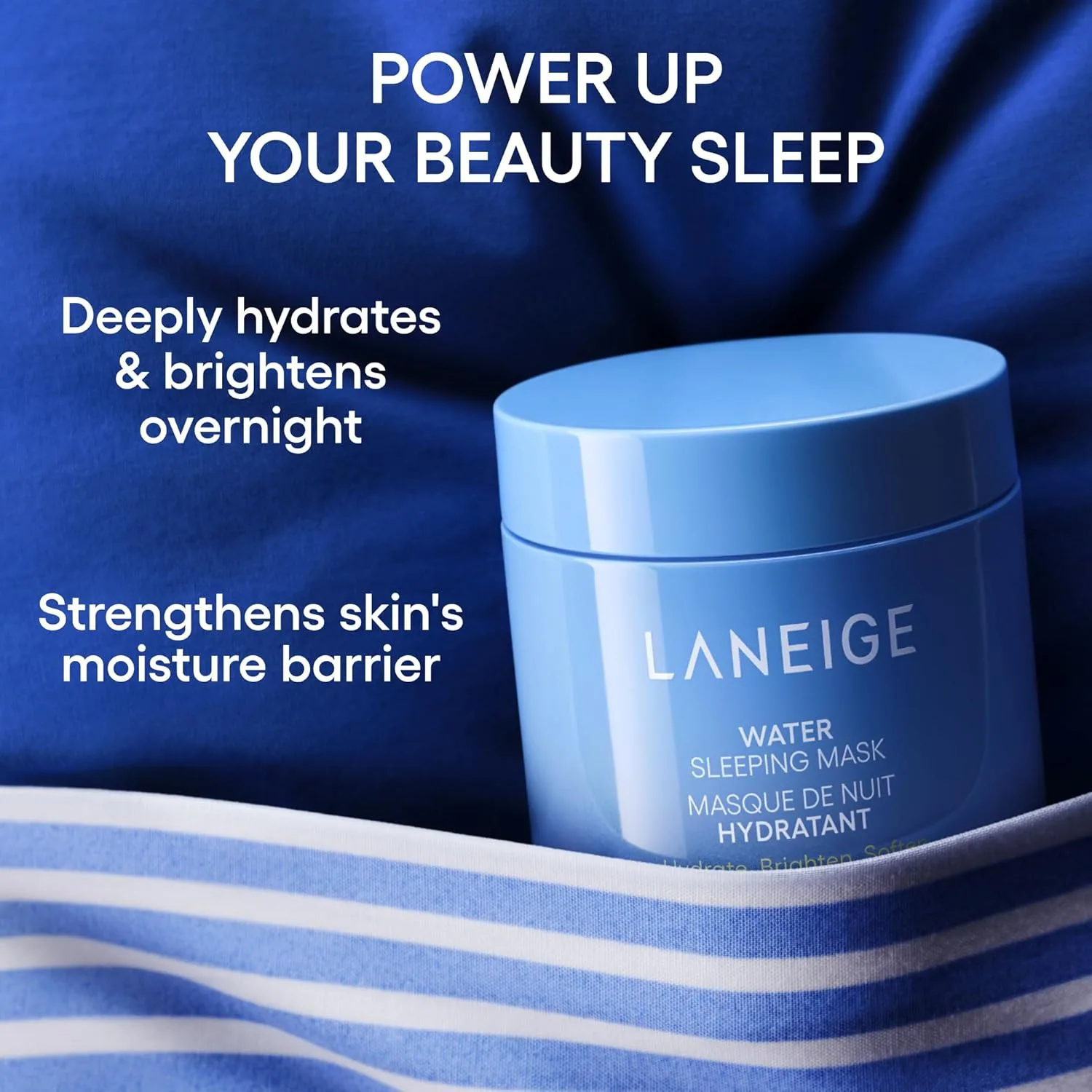 Маска для лица Laneige — Увлажняющая ночная Water Sleeping Mask: корейская увлажняющая ночная со скваланом и, 68.04 г — фото 2