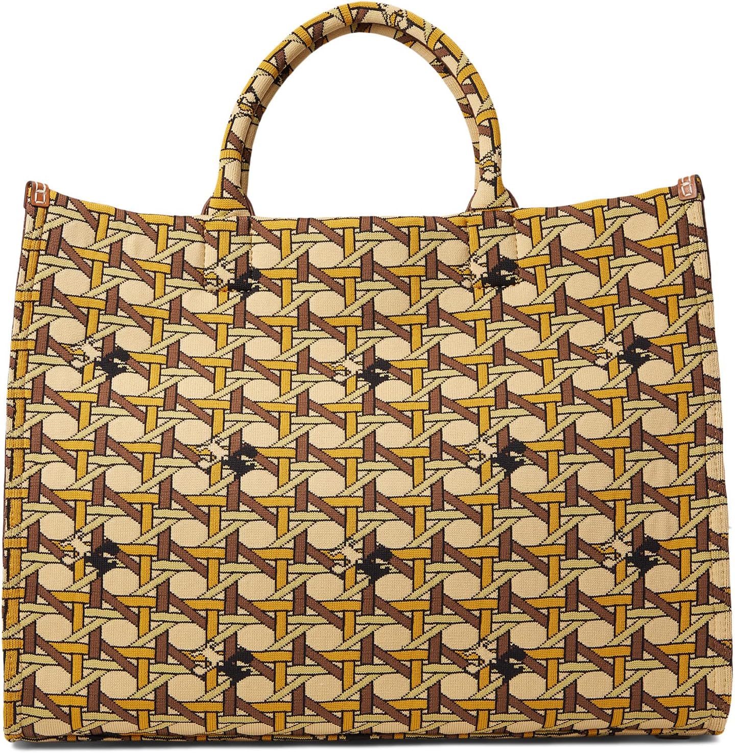 

Сумка-тоут Tory Burch Ella Circular Knit Tote, цвет Tan Basket Weave