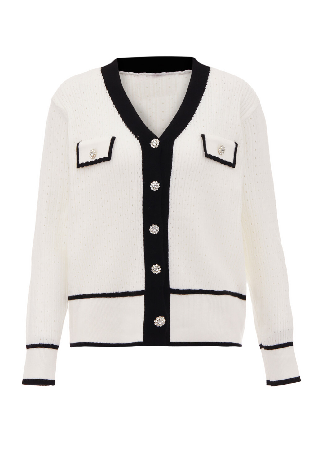 

Спортивная куртка NALLY Strickjacke, белый черный