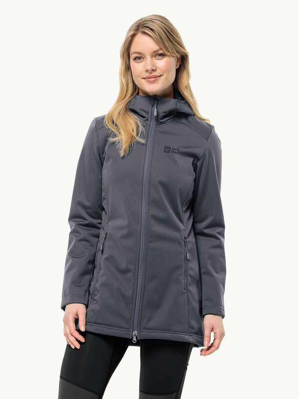 

Куртка Jack Wolfskin WINDHAIN COAT W, серый