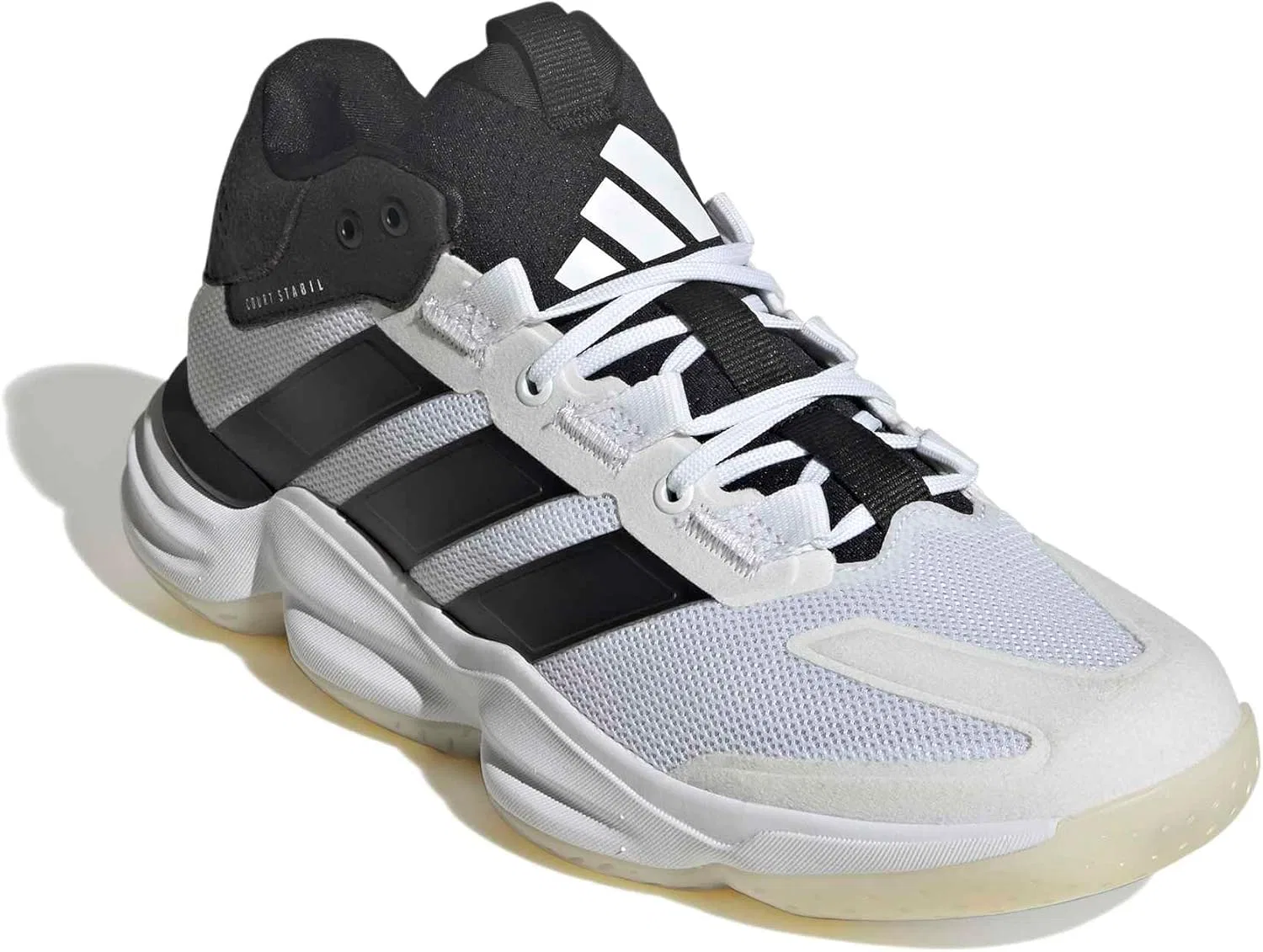 Мужские кроссовки Adidas Court Stable для игры в помещении, Ftwr White Core Black Ftwr White — фото 4
