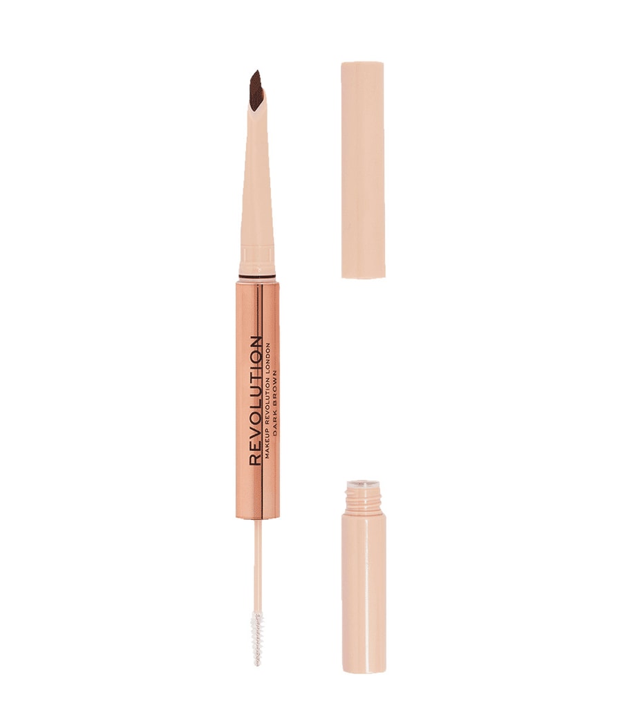 

Карандаш для бровей REVOLUTION Fluffy Brow Filter Duo, Dark Brown, 1 ml