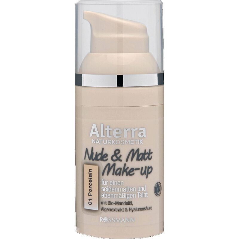 

Нюдовый и матовый макияж 01 – фарфор Alterra NATURKOSMETIK, 30 ml