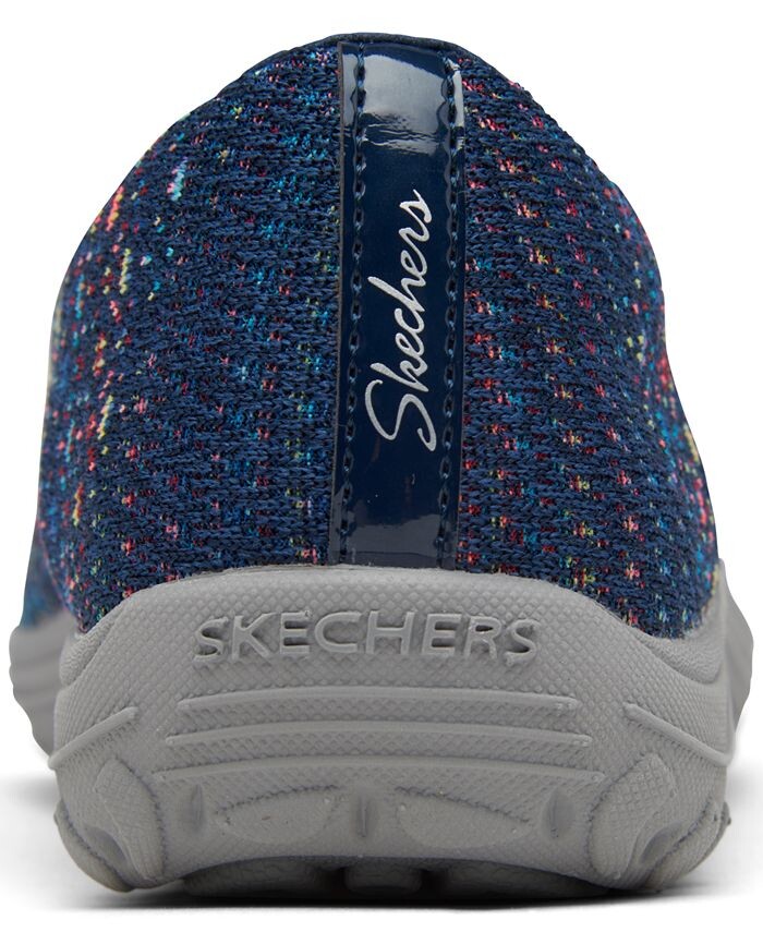 Свободный крой для женщин: Reggae Fest — плетеные прогулочные кроссовки от Finish Line Skechers, мультиколор — фото 4