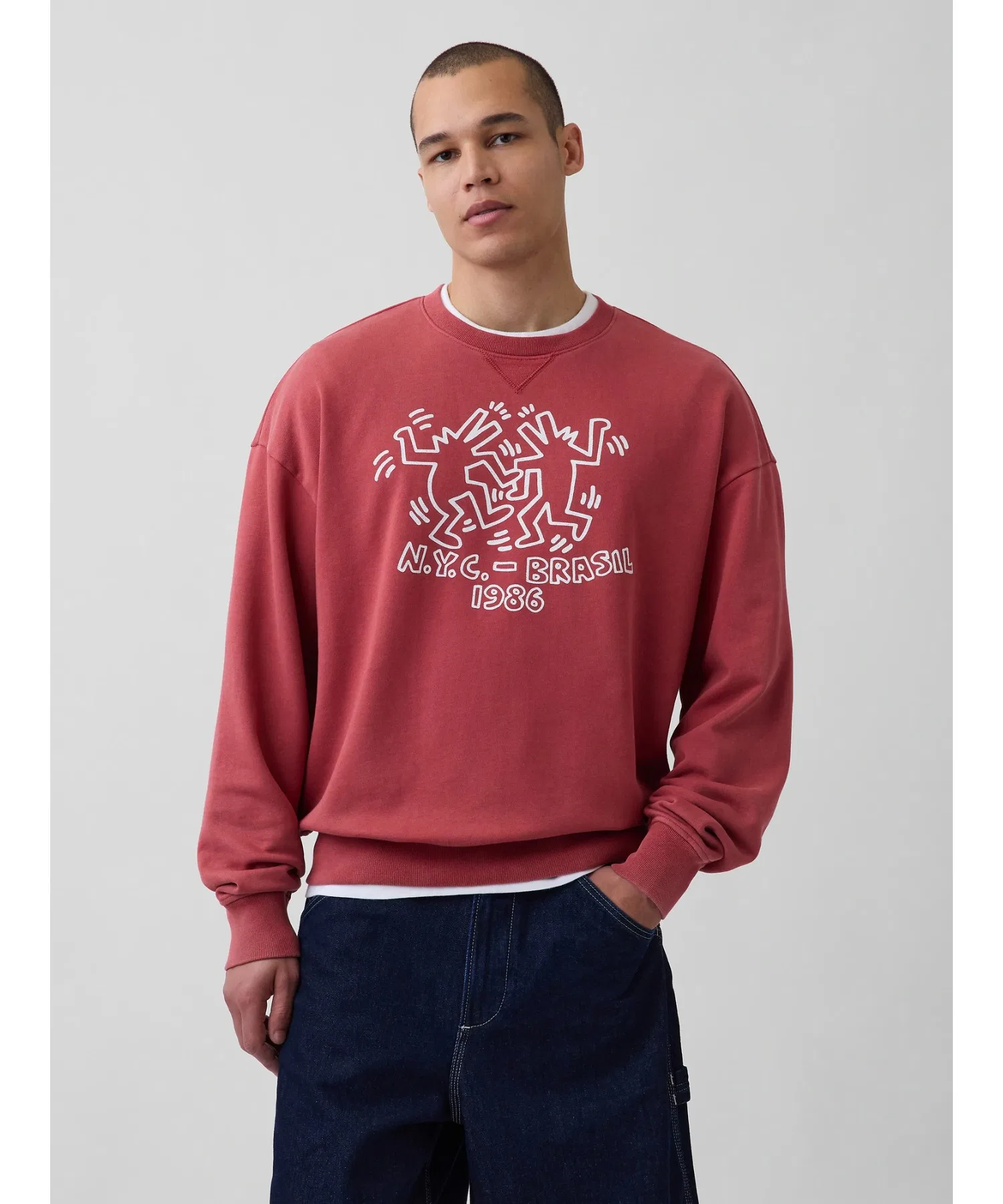 Толстовка с логотипом Keith Haring Heavyweight — фото 2