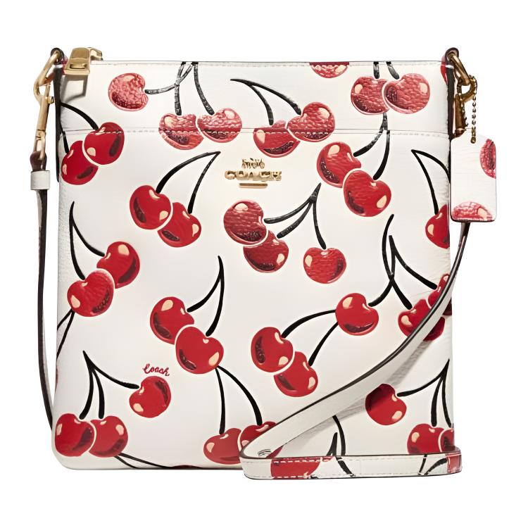 

COACH Кожаный мессенджер Kitt с текстурой перламутра